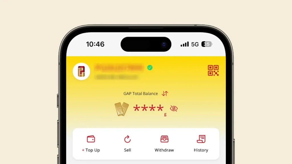 jual beli emas public gold akaun gap