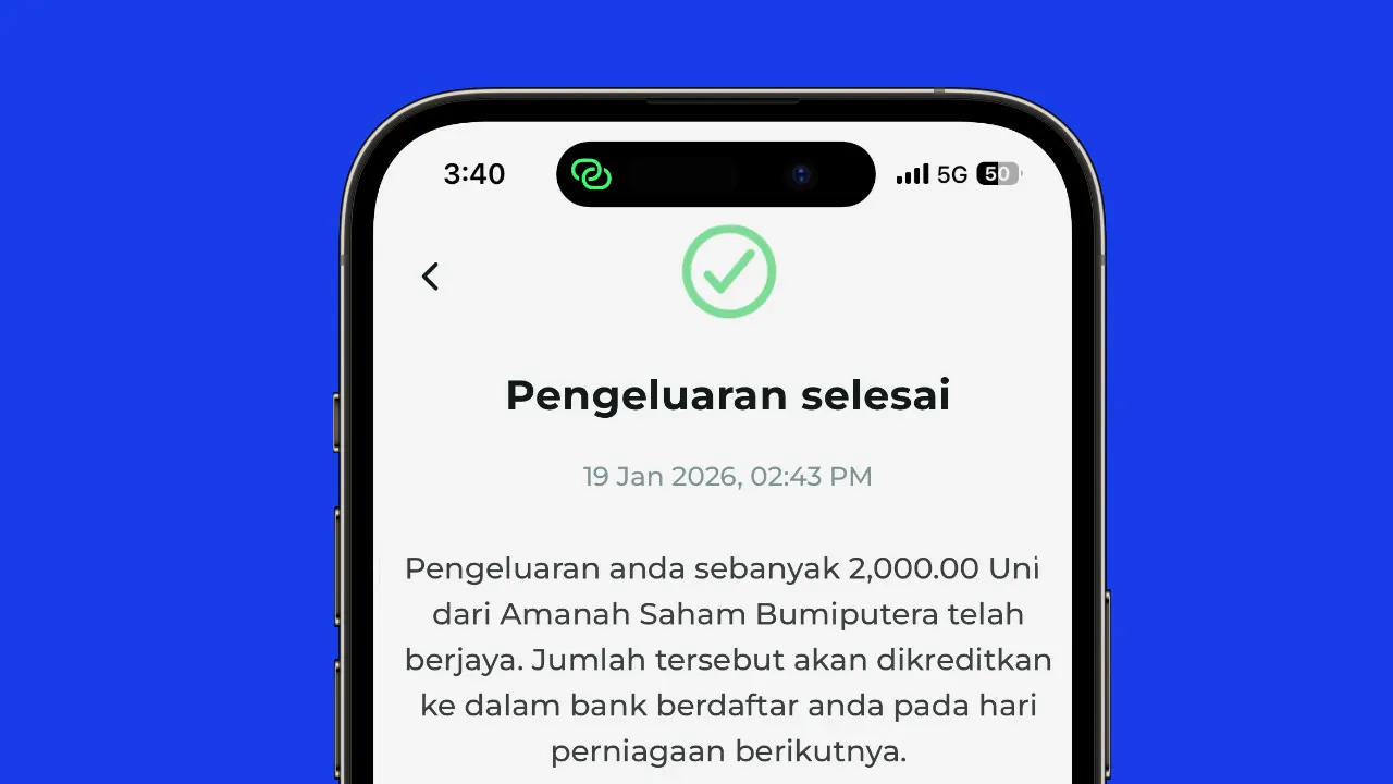 keluarkan duit ASB dalam tempoh 24 jam