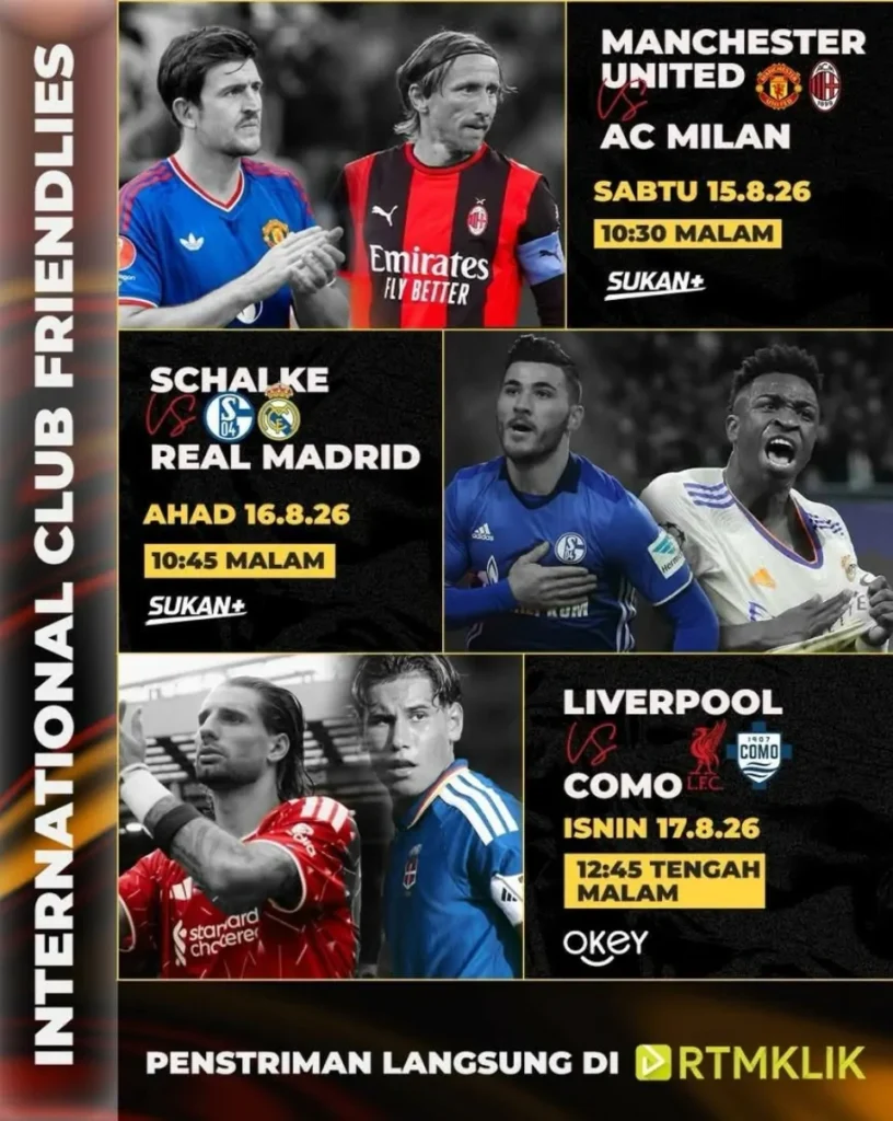 siaran langsung manchester united vs ac milan
