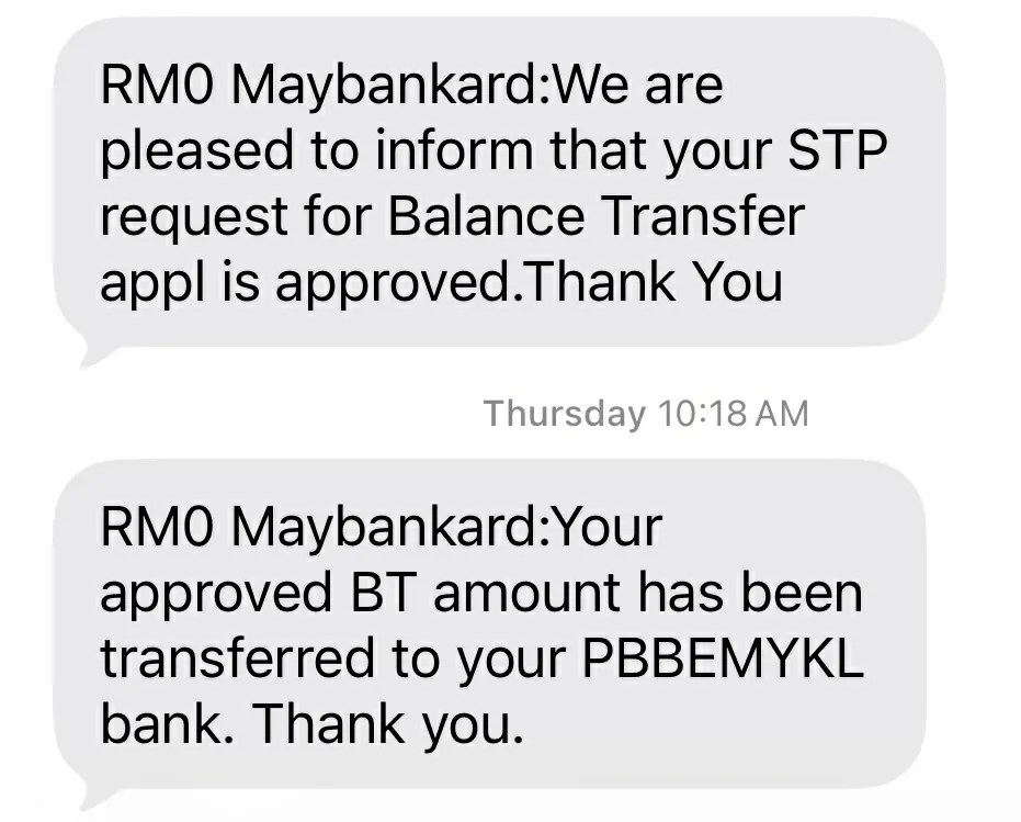 balance transfer kad kredit maybank
