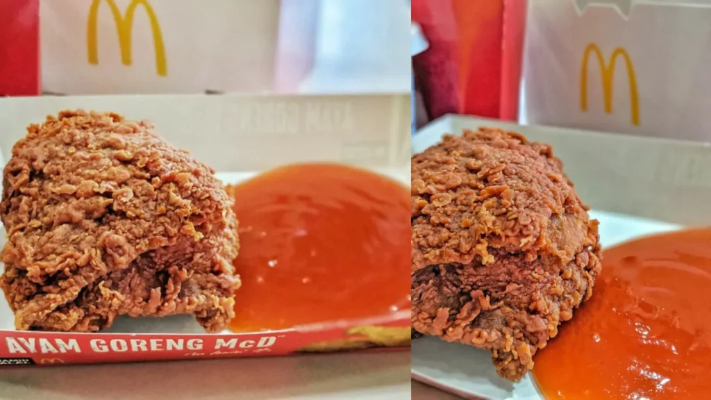 ayam goreng extra spicy mekdi