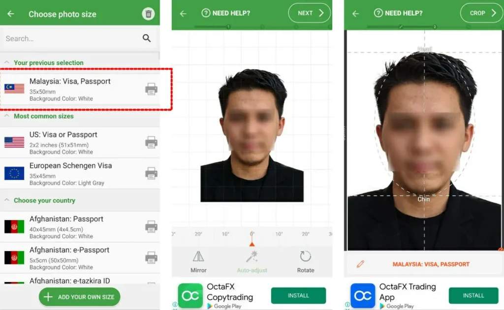 cara buat gambar pasport sendiri