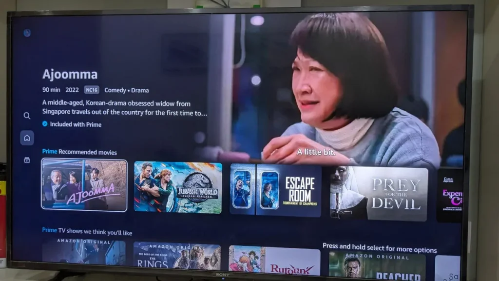 cara tonton prime video smart tv